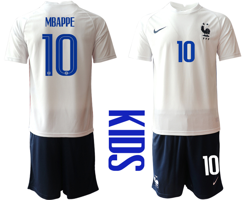 2021 France away Youth #10 soccer jerseys